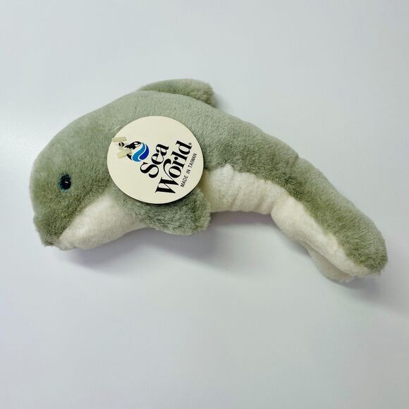 Vintage Plush Dolphin Sea World Vintage Theme Park Animal Dolphin NWT VTG Toy - Picture 3 of 13